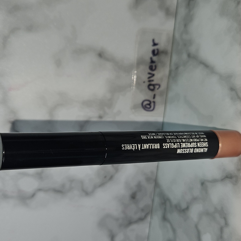 MAC ALMOND BLOSSOM SHEEN SUPREME LIPGLASS RARE DISCONTINUED